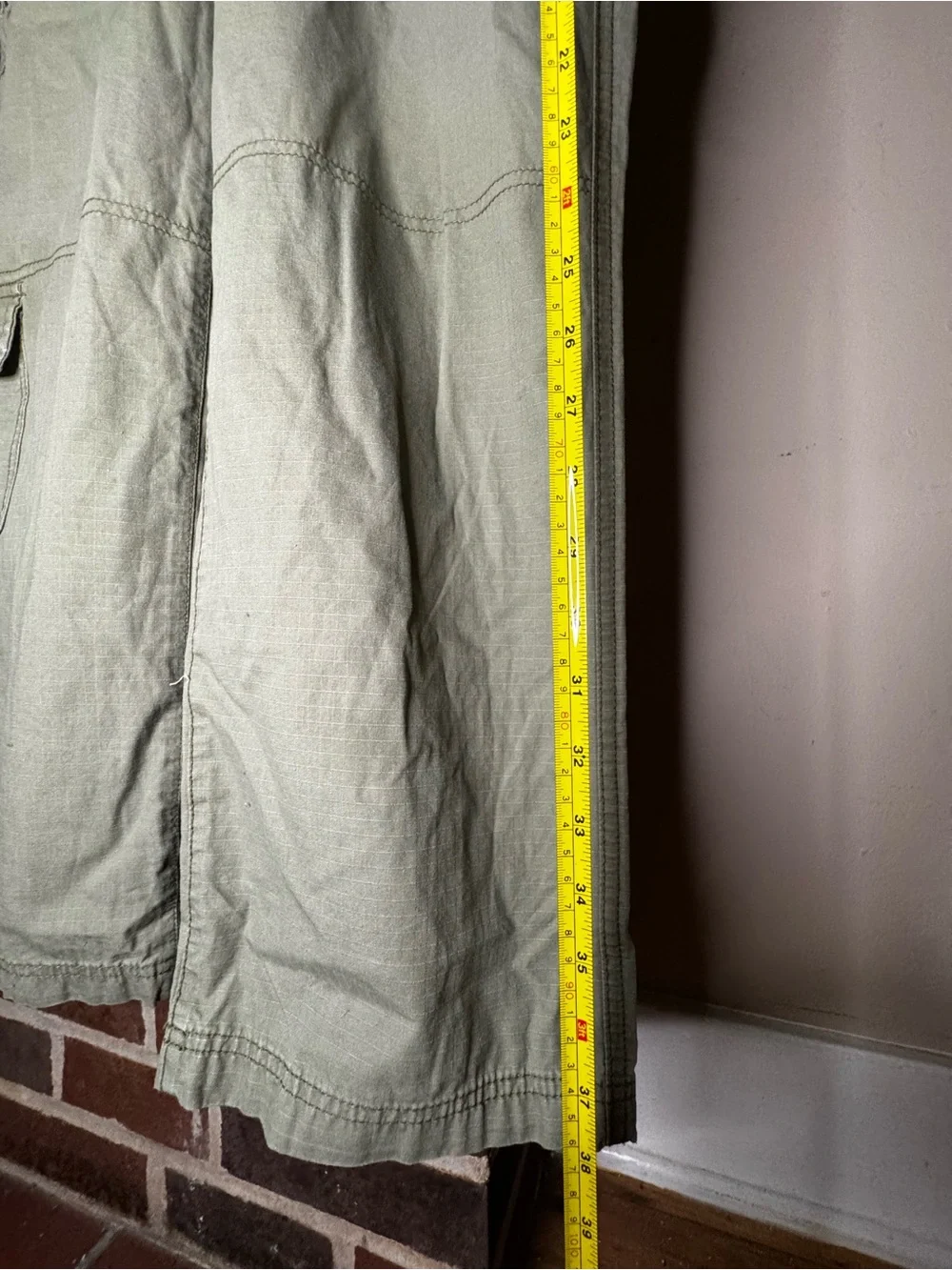 Old Navy Boys Olive Green Baggy Cargo pants - Casual Utility Style